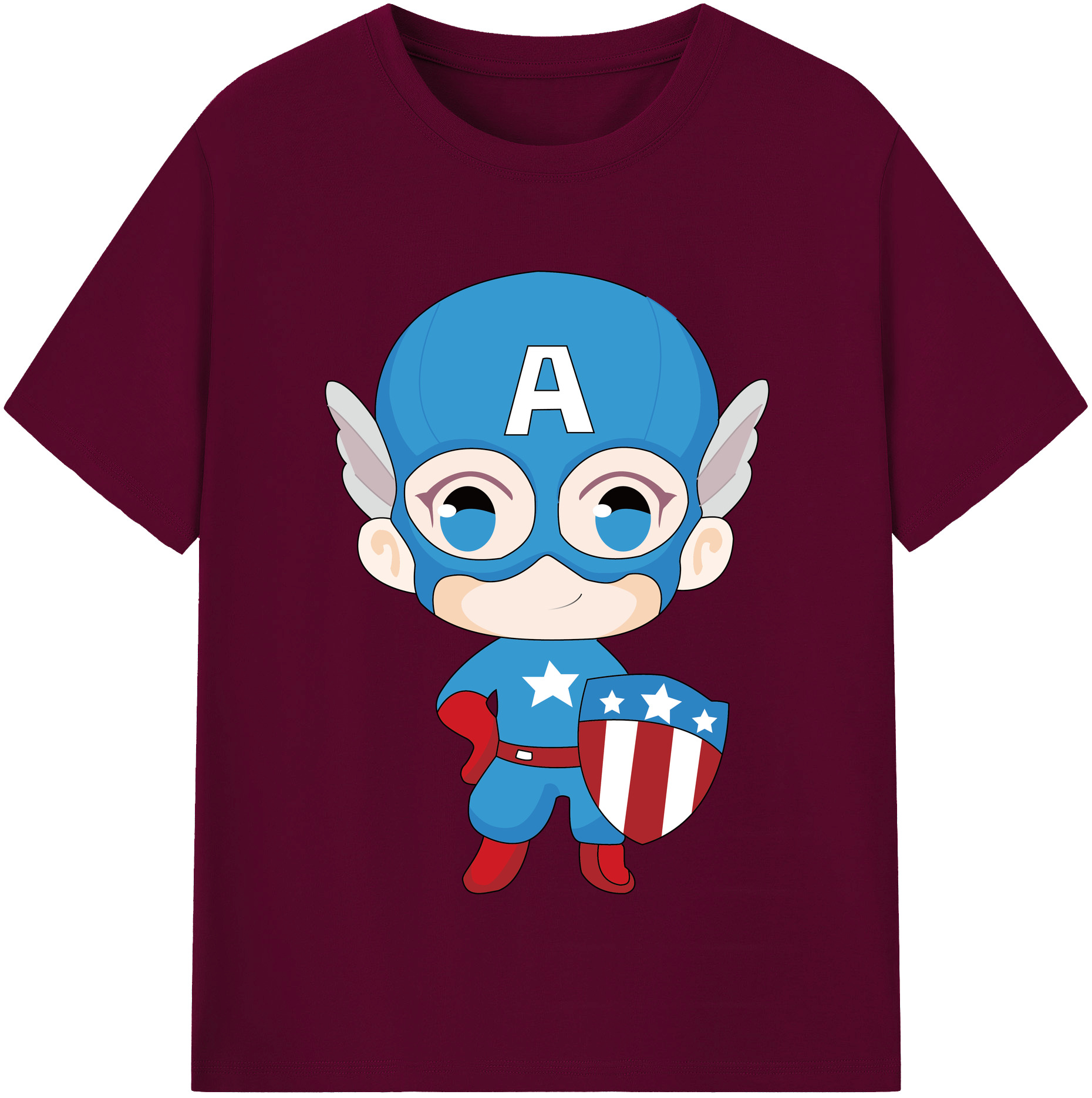 （画像用） アベンジャーズ The Avengers レディースカジュアルプリントTシャツ（綿100％）